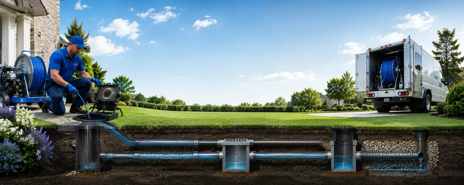 Outdoor drain cleaning information for Jonestown, PA